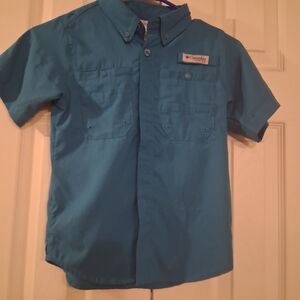 Columbia Kids Blue Short Sleeve Shirt